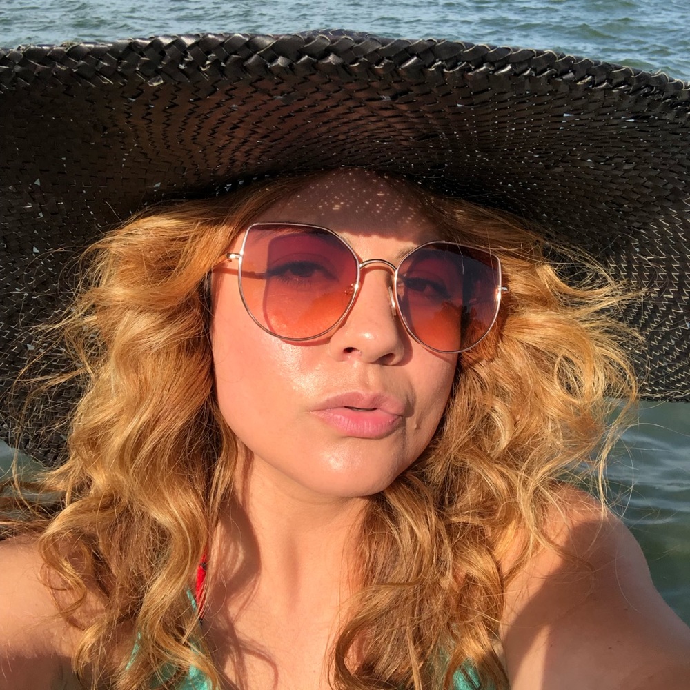 Balinese Swasti Wide Round Straw Hat